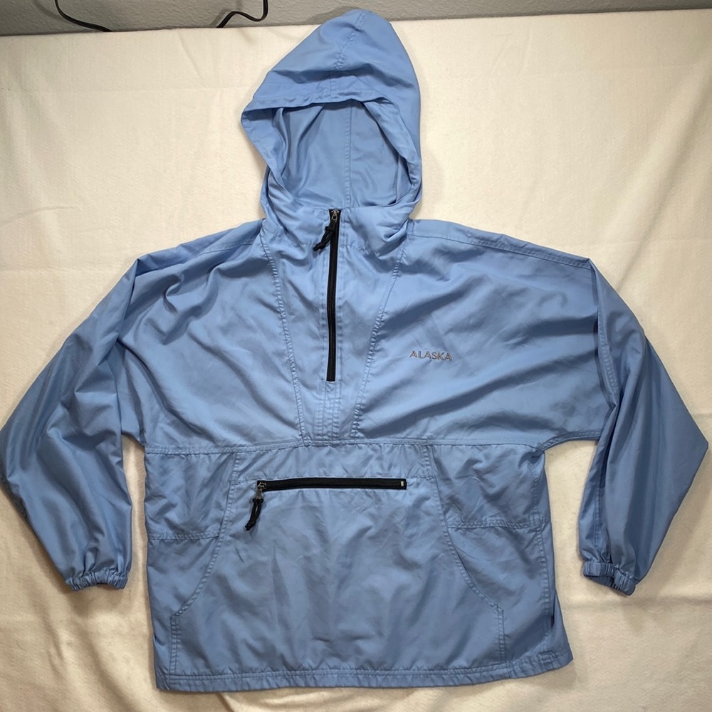 Cold Storage Foul Weather Gear Alaska Rain Parks Jacket Blue Womens Size M